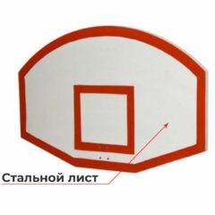Щит стритбольный антивандальный стальной с основанием 1,2*0,75 м