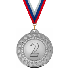 Медаль за 2 место серебро